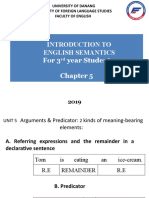 Introduction To English Semantics For 3 Year Student