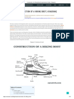 Construction of A Hiking Boot (Comprehensive Guide + Diagram)