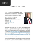 Curriculum Vitae, Assoc. Prof. Vladimir M. Cvetkovic PHD, University of Belgrade, Facuty of Security Studies