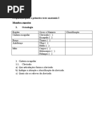 Preparação Teste de Anatomia I Osteologia MS