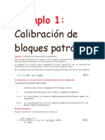 Ejemplo 1 Calibración de Bloques Patrón Longitudinales