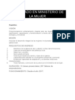 Diplomado en Ministerio de La Mujer