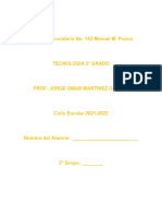 TECNOLOGIA 2° Grado Actividad 1