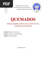 Ficha Modelo de Evaluación en El Paciente Quemado