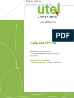 Control Estadístico de Procesos de Servicios - Guía