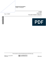 Secondary Checkpoint - English (1111) October 2015 Paper 2 Insert