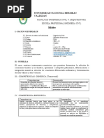 Syllabus Métodos Numéricos Grupo II