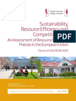 Sustainability, Resource Efficiency and Competitiveness