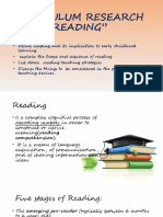 Curriculum Research "Reading": Objectives