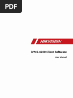 iVMS-4200 Client Software: User Manual