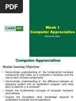 Week 1 - Computer Appreciation CMDI