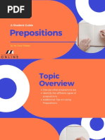 A Student Guide: Prepositions