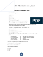 Computer Studies Revision Topics