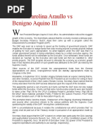 Maria Carolina Araullo Vs Benigno Aquino III