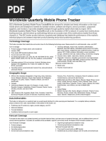 Worldwide Quarterly Mobile Phone Tracker: Technology Coverage