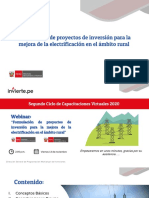 Formulacion de Proyectos de Inversion para La Mejora de La Electrificacion en El Ambito Rural