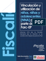 Fiscalía Informe No. 4 Vinculación y Utilización de NNA Por Farc - EP