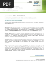 Ultrasonido: Paciente: Edad: 47 Años 9 Meses Sexo: Fecha: Hoja 1 de 2 Dirigido A: Martha Enriquez Rosales