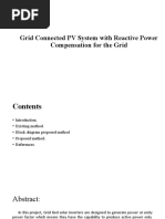 Grid Connected PV System With Reactive Power