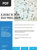 Ejercicios ISO 9001 Planificacion