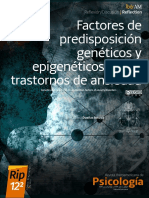 Factores de Predisposición Genéticos y Epigenéticos de Los Trastornos de Ansiedad