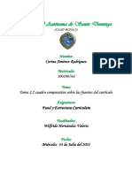 Tarea 2.2 Cuadro Comparativo Sobre Las Fuentes Del Currículo