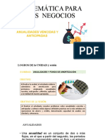 Matemática para Los Negocios: Anualidades Vencidas Y Anticipadas