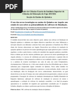 O Uso Das Novas Tecnologias No Ensino de Química em Angola: Um Estudo de Caso Sobre As Potencialidades Do Software de Simulação