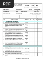 Saudi Aramco Inspection Checklist