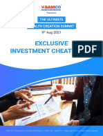 Exclusive Investment Cheat Sheet: The Ultimate Wealth Creation Summit