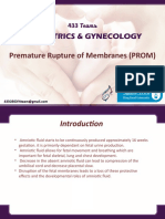 Premature Rupture of Membranes (PROM)