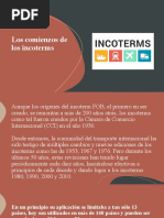 Los Comienzos de Los Incoterms