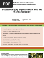 E Waste Management - India