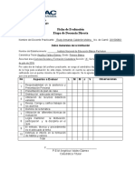 Evaluaciòn Docencia Directa