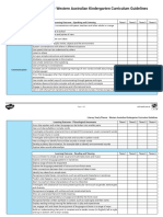 Literacy Yearly Planner - Western Australian Kindergarten Curriculum Guidelines