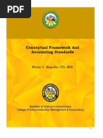 Conceptual Framework and Accounting Standards: Marian G. Magcalas, CPA, MBA