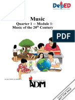 Music: Quarter 1 - Module 1: Music of The 20 Century