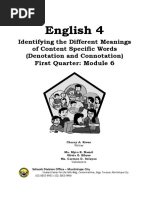 English 4: First Quarter: Module 6