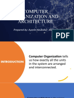 Computer Organization and Architecture: Prepared By: Ayanle Abubakar Mohamed