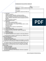 Subcutaneous Checklist