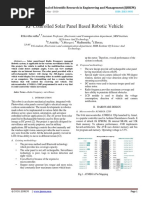 RF Controlled Solar Panel Based Robotic Vehicle