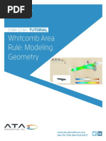 Whitcomb Area Rule: Modeling Geometry: Tutorial