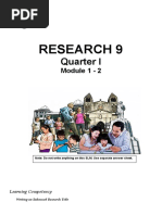 Research 9 Modules 1 and 2