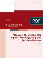 "Honey, I Shrunk The ESG Alpha": Risk-Adjusting ESG Portfolio Returns