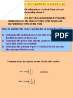 Derive The Radar Equation For An Isolated Target