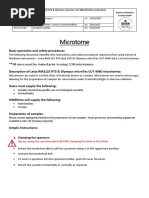 Microtome: Leica Rm2125 Rts & Olympus Microtec Cut 4060 Written Instructions