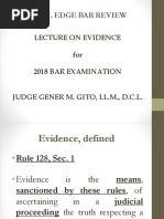 Judge Gito - Lecture On Evidence - Legal Edge