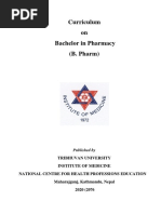 B. Pharm Curriculum Revision 2076 TU