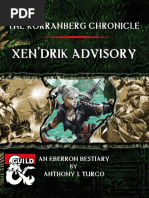 The Korranberg Chronicle - Xendrik Advisory