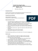 Standard Operating Procedure Differential Scanning Calorimeter (DSC) in POWER Laboratory Model TA Q-20